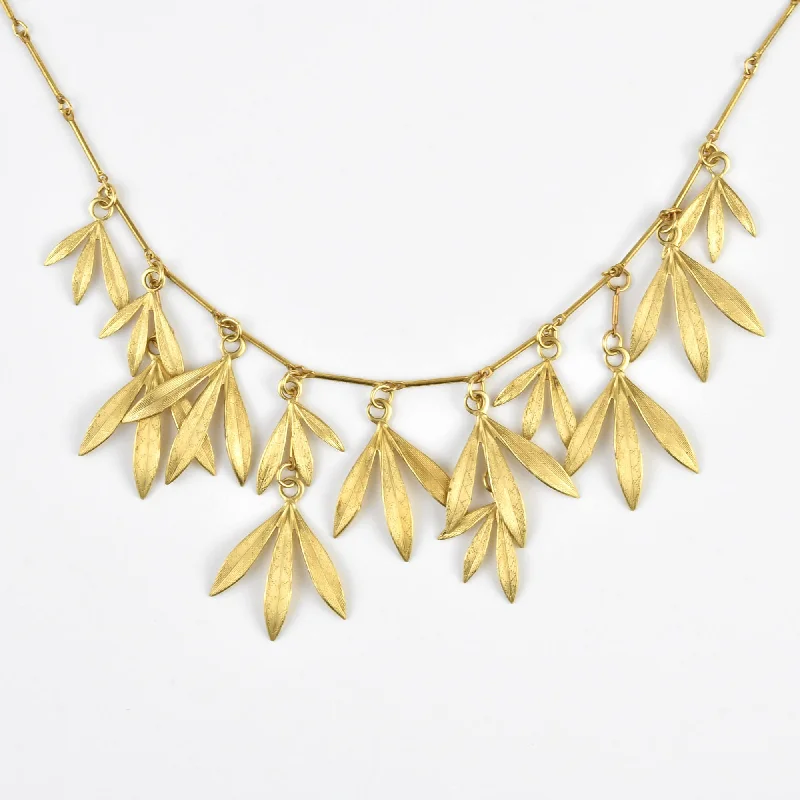 Golden Bamboo Necklace