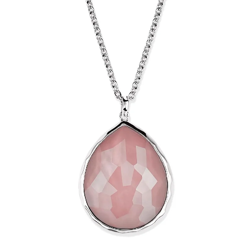 IPPOLITA Rock Candy Teardrop Necklace in Pink Mother of Pearl