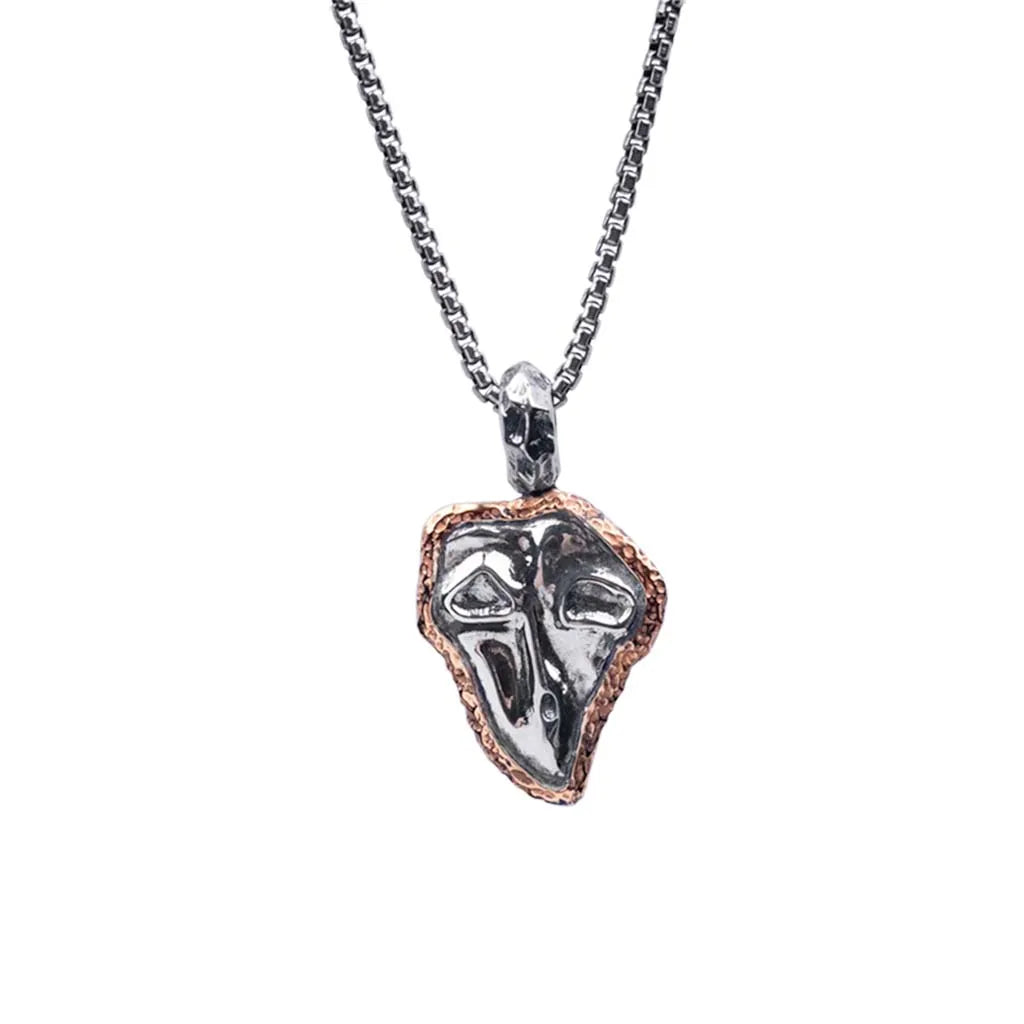 Keith Jack Sterling Silver Oxidized + Bronze Healer Pendant