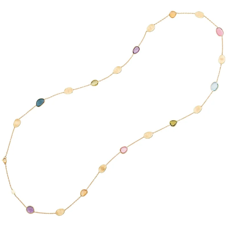 MARCO BICEGO Mixed Stone Lunaria Necklace