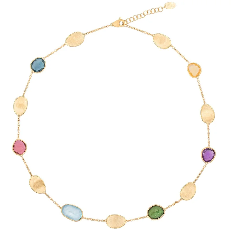 MARCO BICEGO Mixed Stone Lunaria Necklace