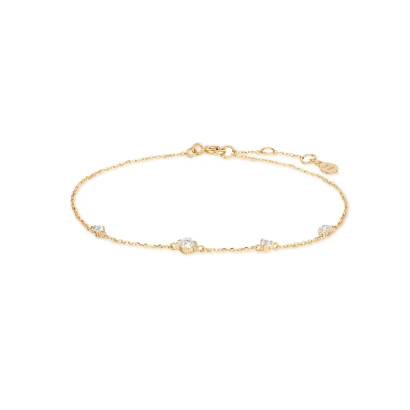 MATILDA | Rose Cut White Sapphire Bracelet