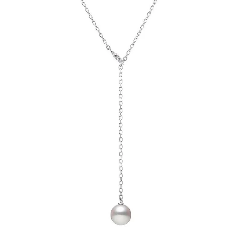 MIKIMOTO Akoya Pearl Lariat Necklace