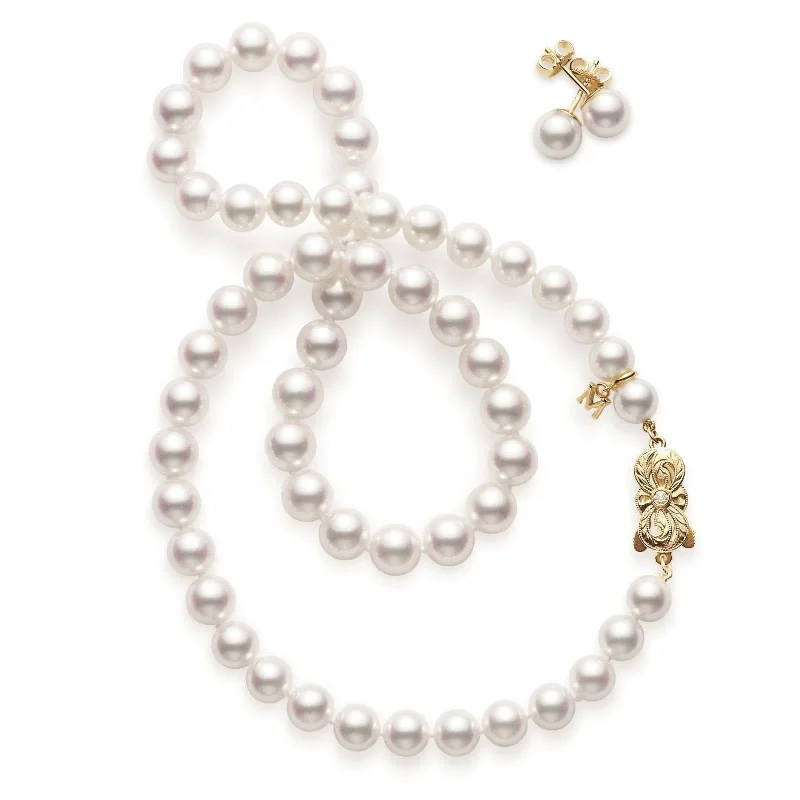 MIKIMOTO Two-Piece Akoya Cultured Pearl Set