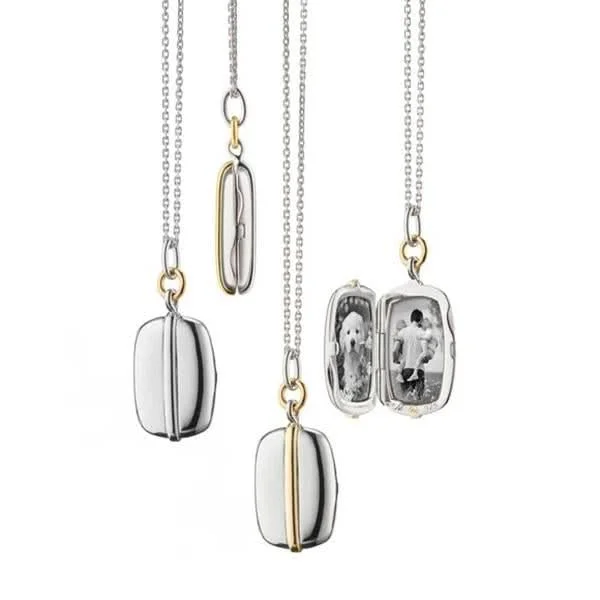 MONICA RICH KOSANN Slim Rectangle 'Brie" Locket