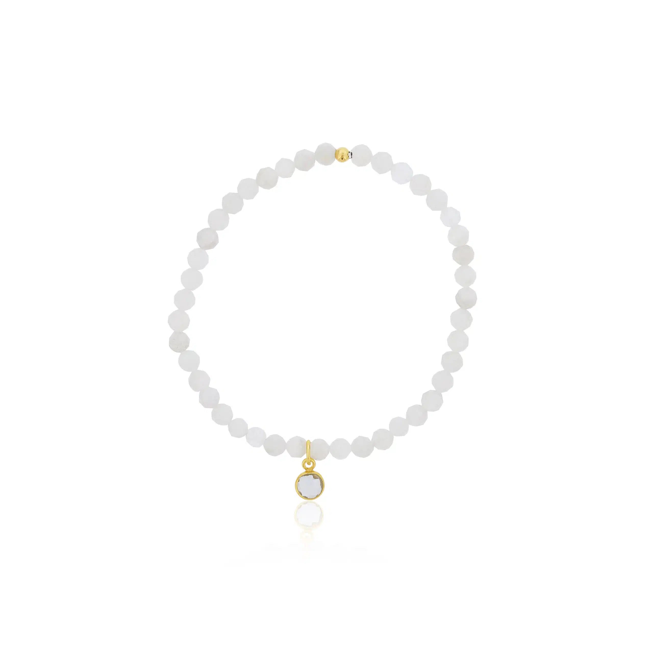 Moonstone Bezel Bracelet