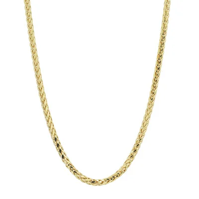 Palm Link Chain in 14kt Yellow Gold (2.5mm and 22 inches)