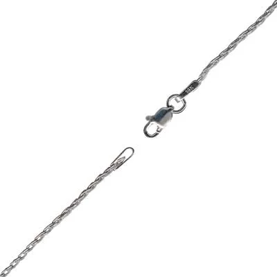 Parisian Wheat Chain in 14kt White Gold (20 inches and 1.4mm wide)