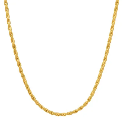 Parisian Wheat Chain in 14kt Yellow Gold (20 inches and 1.8mm wide)