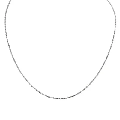 Parisian Wheat Chain in Sterling Silver (16 inches and 1.2mm wide)