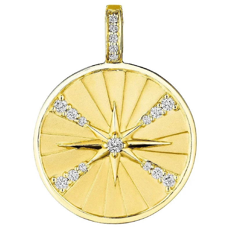 PENNY PREVILLE Diamond Star Medallion Pendant