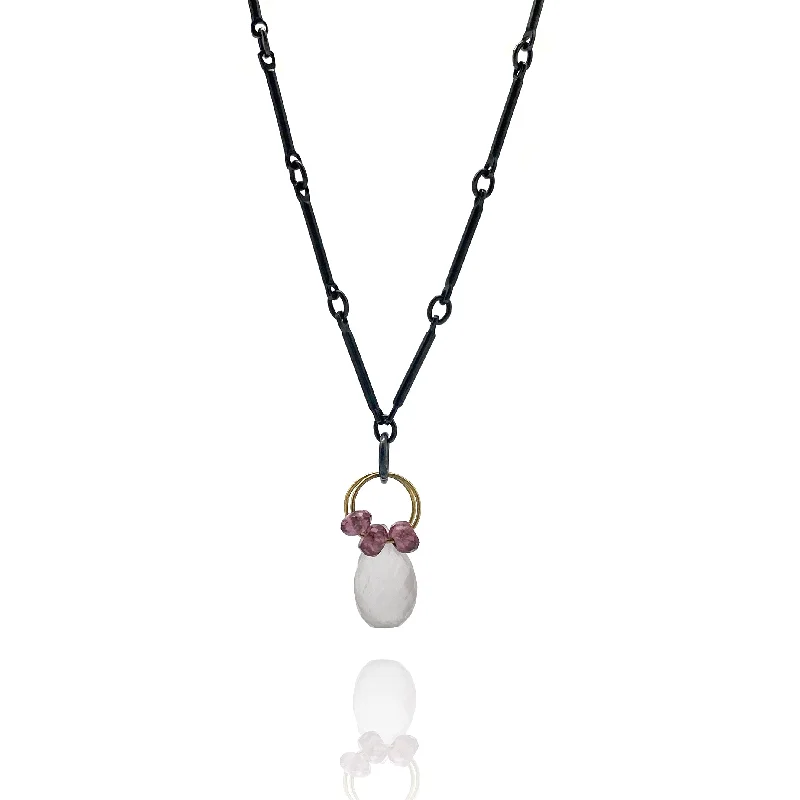 Petite Rose Quartz Pendant Necklace