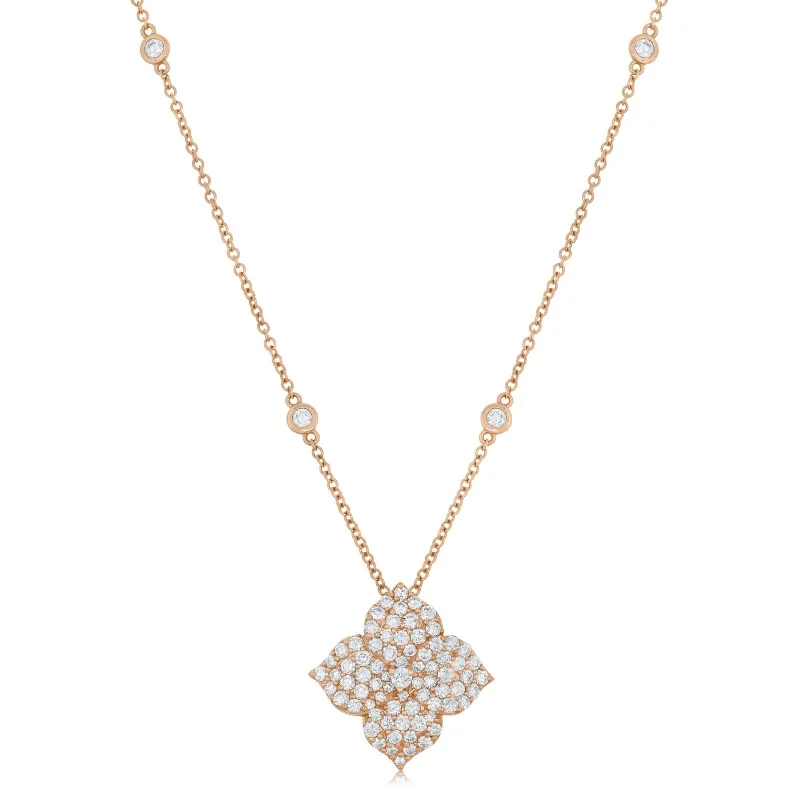 PIRANESI Diamond Flower Necklace