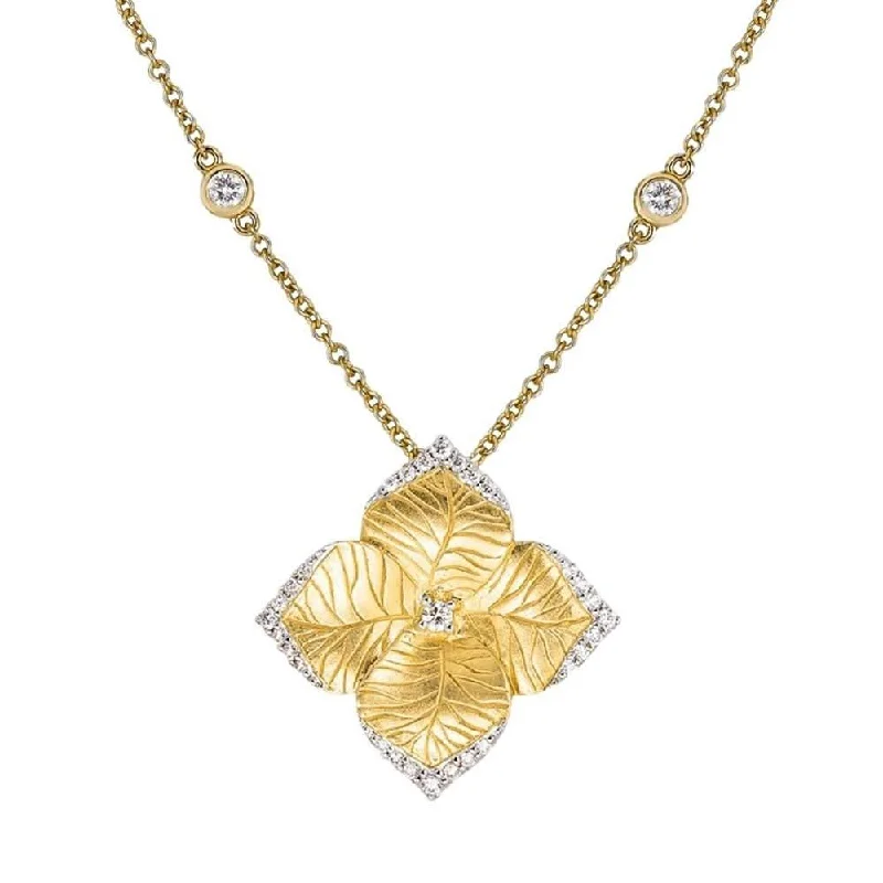 PIRANESI Oro Diamond Flower Necklace