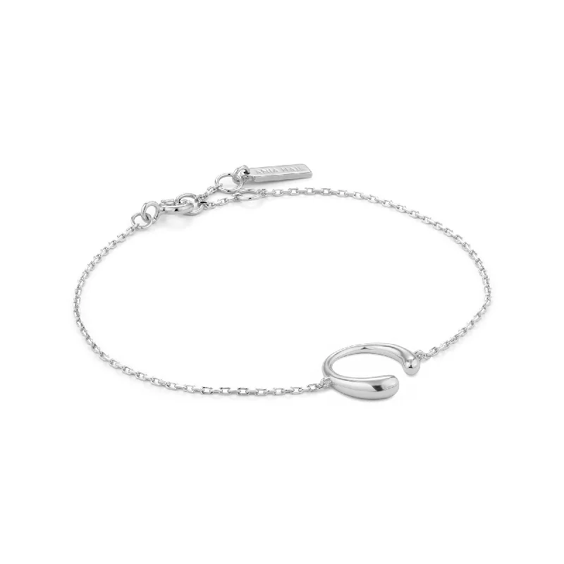 Silver Luxe Curve Bracelet