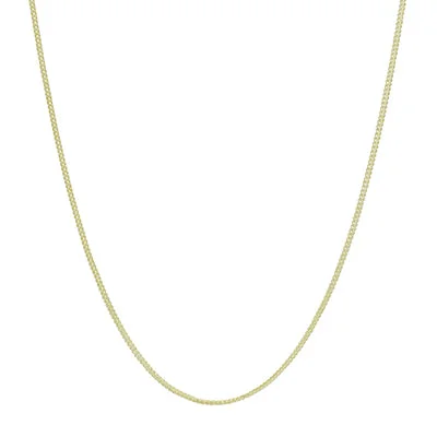 Singapore Foxtail Chain 14kt Yellow Gold (20 inches and 1.2mm wide)