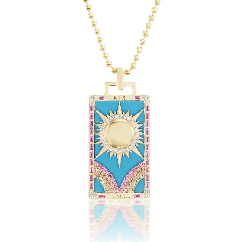 SORELLINA Il Sole Piccola Tarot Card Pendant