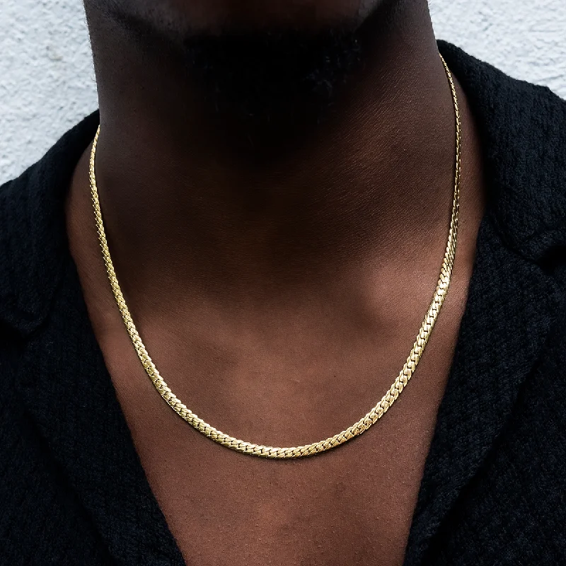 South Beach Cuban™ Chain in Yellow Gold- 5mm