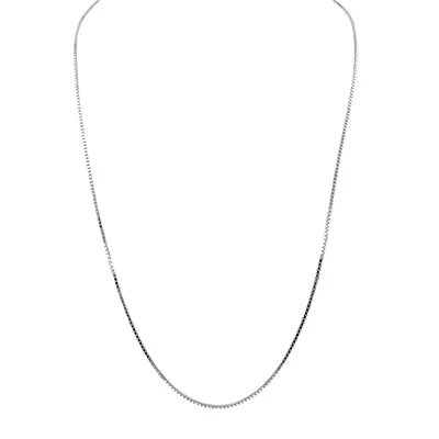 Square Snake Chain in Sterling Silver (18inches and 1.1mm)