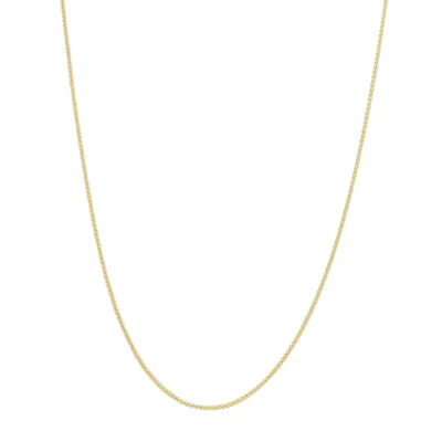 Wheat Chain in 14kt Yellow Gold (18 inches and 0.75mm wide)