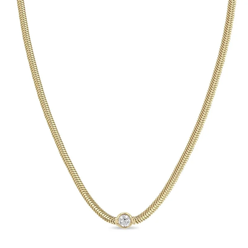 ZOE CHICCO Floating Diamond Necklace